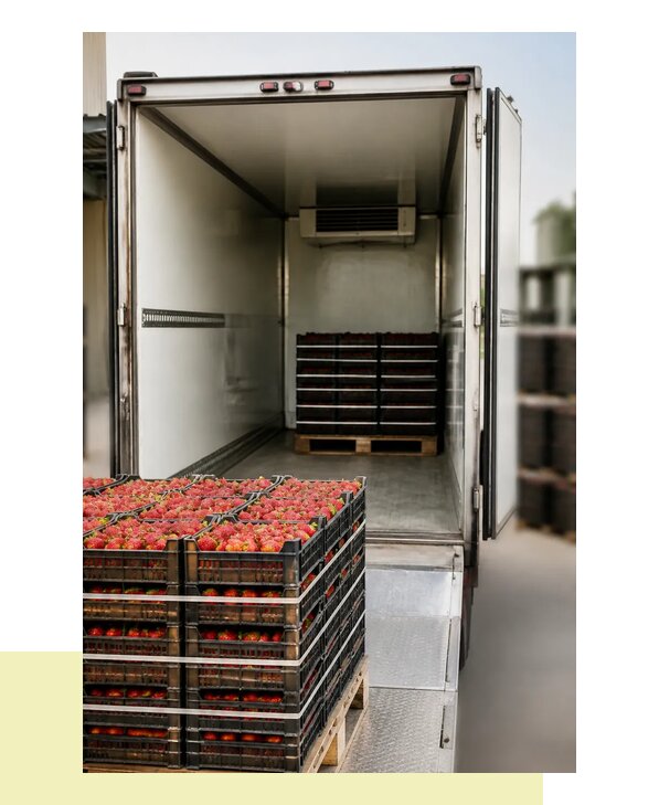 Перевозка клубники в Арзамас с соблюдением температурного режима